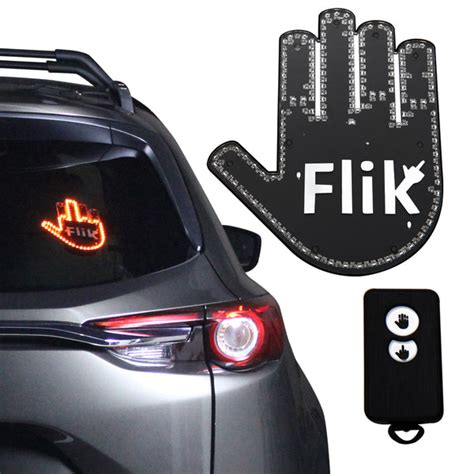 flip off light for car